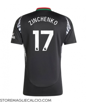 Arsenal Oleksandr Zinchenko #17 Maglia Gara Trasferta Repliche 2024-25